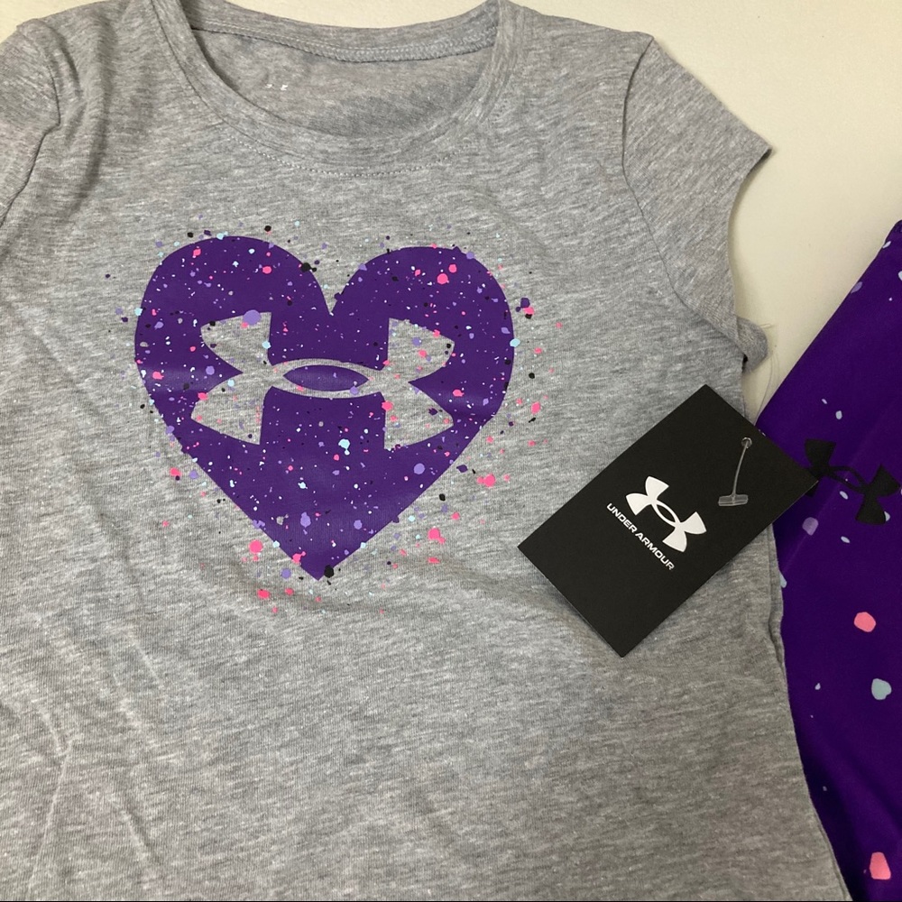 Under Armour purple heart paint sprinkled 4011 - Picture 6 of 6